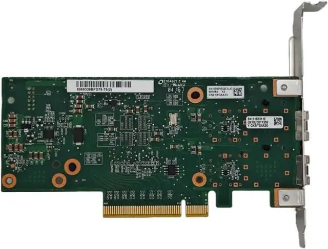 Alt view image 6 of 6 - for X520-DA2 E10G42BTDA SR2 82599ES Dual Optical Port 10G Gigabit Fiber Optic Network Card PCIE Black Group Huinas(INSUPER 10G NIC A)