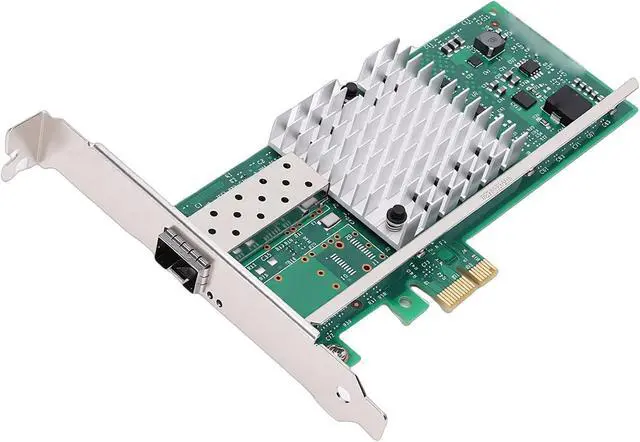 Alt view image 6 of 7 - 10GB PCI E X1 Network Card, Support for 82599EN Chip, PCIE 2.0 x1, 10Gb Ethernet Adapter for Vista, 7, 8, 8.1, 10, Server 2003, R2 20082012 2016 2019