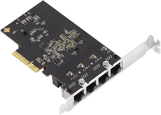 Alt view image 7 of 7 - PCIE 2.5 Gigabit Networking Card RTL8125B 4 Port RJ45 Networking Card Desktop Networking Card 10/100/1000/2500Mbps