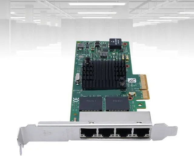 Alt view image 2 of 7 - Network Card, Ethernet Server Adapter with I350 Chip, PCIe Ethernet Card with Four Ports for Server Applications