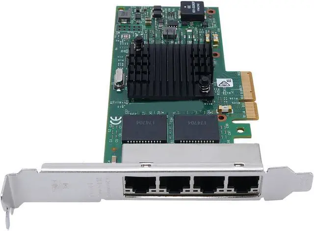 Alt view image 6 of 7 - Network Card, Ethernet Server Adapter with I350 Chip, PCIe Ethernet Card with Four Ports for Server Applications