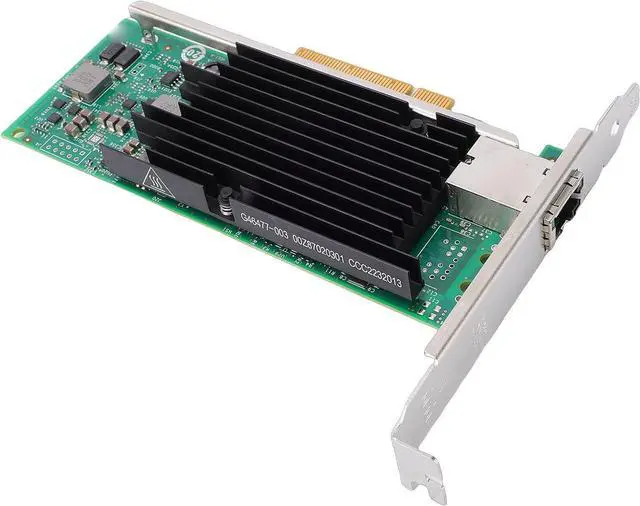 Alt view image 2 of 7 - 10Gb PCIe Card, X540 T1 Controller, RJ45 Port, 10 100 1000Mbps Ethernet Adapter, Single Copper Port, with Intelligent Offload Technology, for VMware