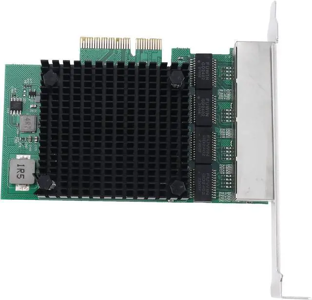 Alt view image 3 of 7 - PCIE X4 2.5G Gigabit Network Card RTL8125B 4 Port Ethernet Network Card Desktop Server Network Card, green, 500251832