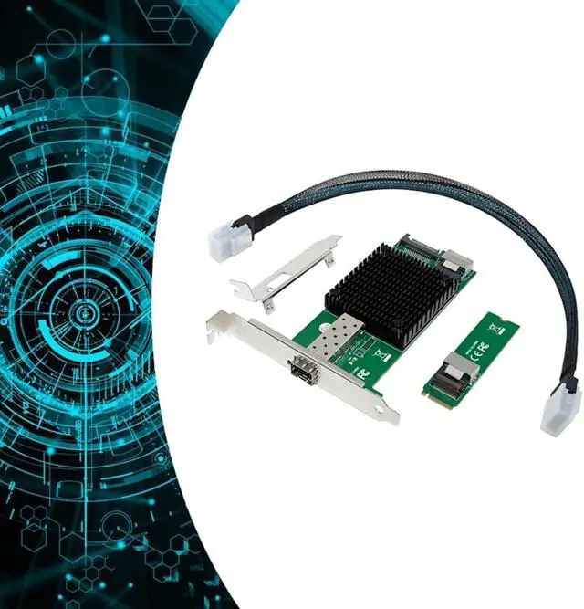 Alt view image 6 of 6 - M.2 10G Server Network Card M.2 M X520-DA1 10G SFP+ Fiber Optic Industrial Computer Server Network Card JL82599EN Chip