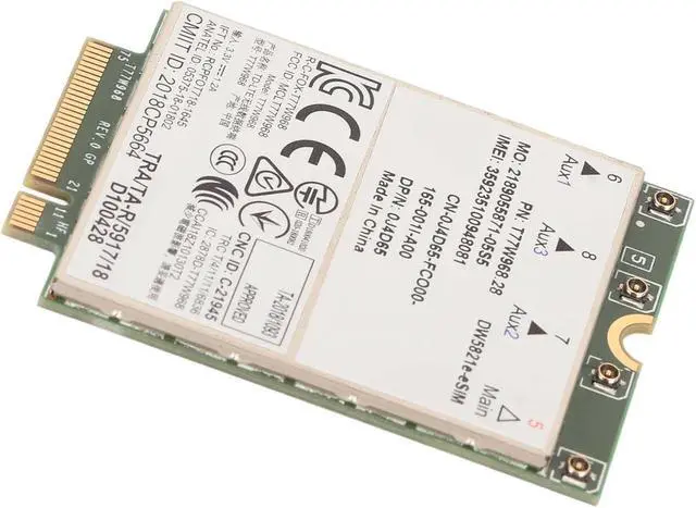 Alt view image 5 of 7 - fosa T77W968 Card, 4G LTE Network Module, High Speed, 4G LTE M.2 Network Card with eSIM Support, WAN, Plug and Play, Material