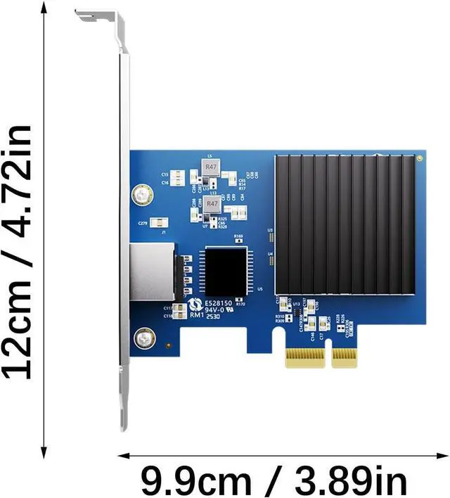 Alt view image 4 of 7 - 10Gbps Networking Card PCIe4.0 Slot 16Gbps Bandwidth RTL8127 Chip Low Power Design for NAS Gaming and Virtual Machines Not Disk Required PCIe NICs