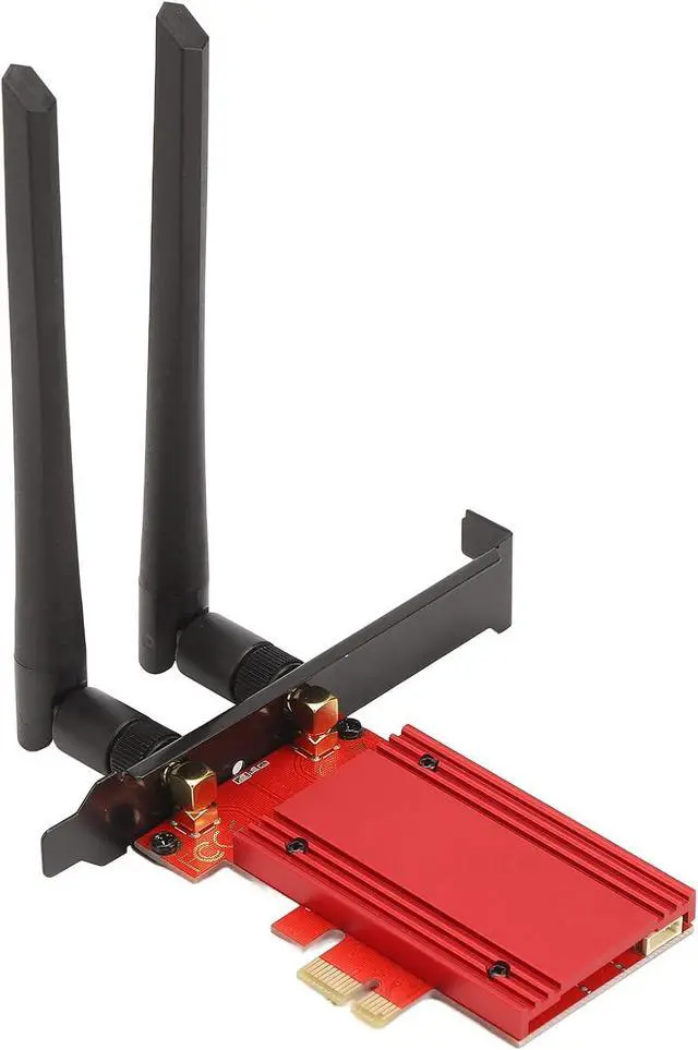 Main image of Wireless Network Card, Triple Band 6GHz 5.8GHz 2.4GHz WIFI6E BT5.2 PCIE X1 Gigabit WiFi Network Adapter Card with Antenna for Desktop Computer