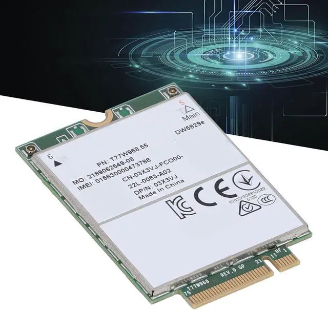 Alt view image 3 of 7 - 4G Module,T77W968 DW5829e Cat 16 LTE 4G Module Network Card for 7320 7330 7520 7530 7430 Laptop, MIMO 4x4 Technology, Easy Installation, Premium PCB Material