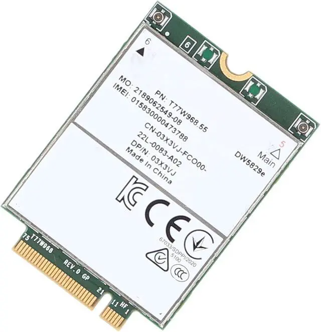 Alt view image 7 of 7 - 4G Module,T77W968 DW5829e Cat 16 LTE 4G Module Network Card for 7320 7330 7520 7530 7430 Laptop, MIMO 4x4 Technology, Easy Installation, Premium PCB Material
