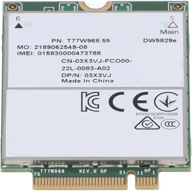Alt view image 6 of 7 - 4G Module,T77W968 DW5829e Cat 16 LTE 4G Module Network Card for 7320 7330 7520 7530 7430 Laptop, MIMO 4x4 Technology, Easy Installation, Premium PCB Material