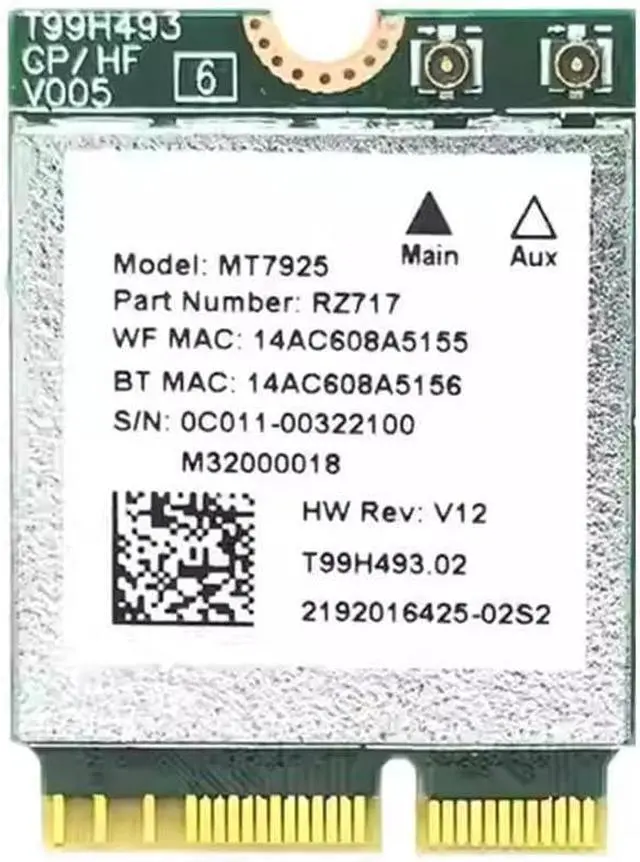 Main image of WiFi 7 Wireless Card,MT7925 WiFi 7 Wireless Network Card,Dual Band Wireless-AC MT7925 PCIe WiFi Adapter,802.11n/802.11ax/802.11a/g, 802.11ac, Onesize