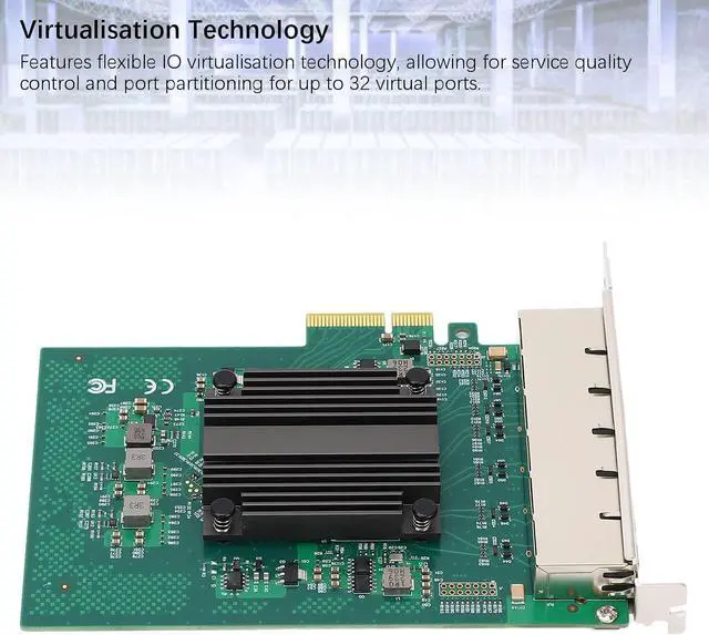 Alt view image 5 of 7 - Gigabit PCIe Network Card, 6 RJ45 Ports Ethernet Adapter with I350 Chip for Desktop PC, Supports 7 8 8.1 10, Server 2012 2008 2016, Freebsd, VMWare ESXi