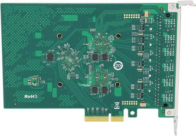 Alt view image 7 of 7 - Gigabit PCIe Network Card, 6 RJ45 Ports Ethernet Adapter with I350 Chip for Desktop PC, Supports 7 8 8.1 10, Server 2012 2008 2016, Freebsd, VMWare ESXi