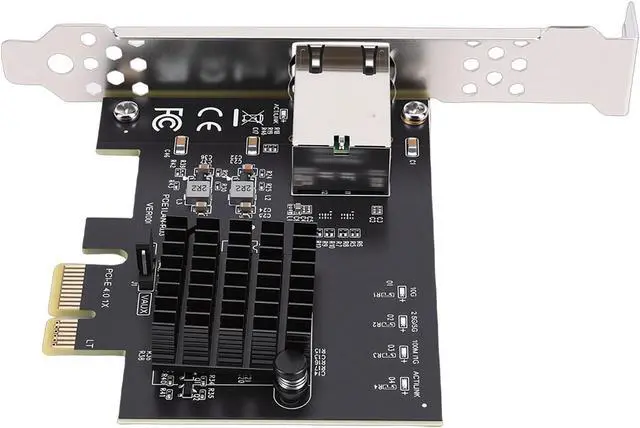 Alt view image 4 of 7 - Zunate 10Gb Ethernet Network Card, PCIe X1 4.0 Adapter for RTL8127AT Controller Supporting 10 11 Server Connectivity for Desktop PC NAS