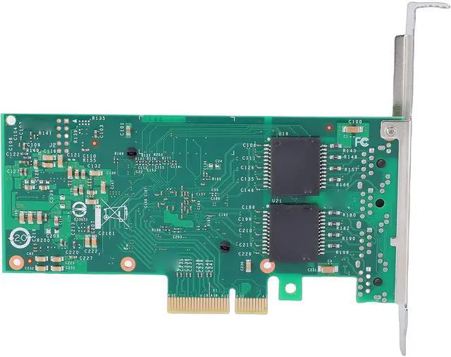 Alt view image 4 of 7 - PCIe Gigabit Network Card, 1000Mbps PCI Express Ethernet Adapter with 350AM4 Controller, 4 RJ45 Port, 4 PCIE 2.1 Host Interface, with Low Profile Bracket