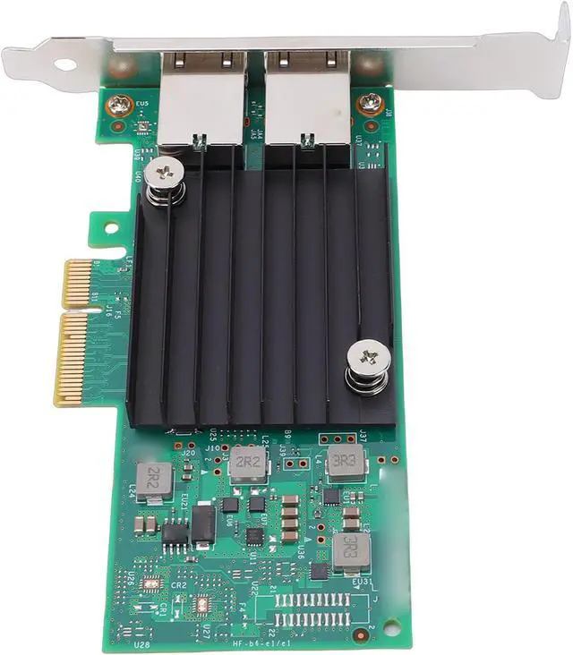 Alt view image 7 of 7 - 10Gb PCIe Network Card, Dual RJ45 Ports Ethernet LAN Adapter, PCI Express 3.0 X4 Server Network Card for Data Centers