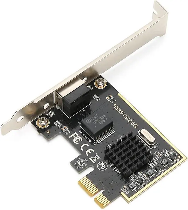 Alt view image 2 of 7 - Gigabit Network Card for RTL8125, 2.5G Network A, PCIE to Gigabit 2500Mbps Ethernet Card with RJ45 Port, Speed Wired for Desktop Computer, Half Duplex