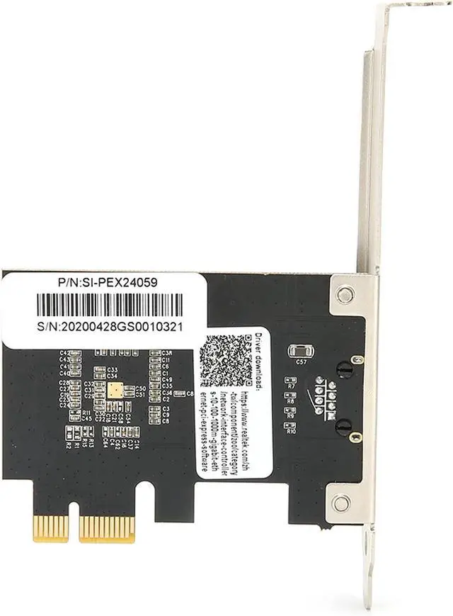 Alt view image 3 of 7 - Gigabit Network Card for RTL8125, 2.5G Network A, PCIE to Gigabit 2500Mbps Ethernet Card with RJ45 Port, Speed Wired for Desktop Computer, Half Duplex