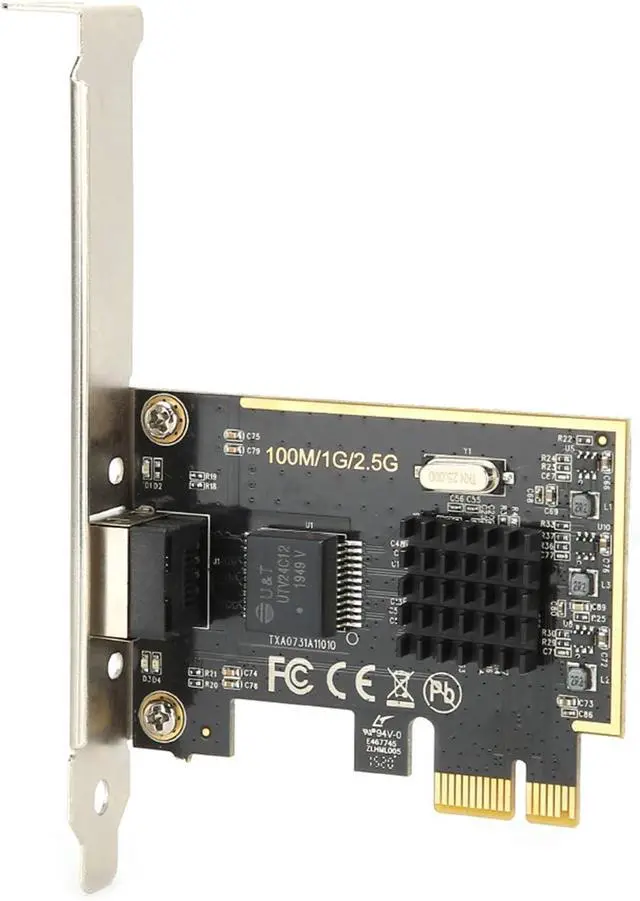 Alt view image 6 of 7 - Gigabit Network Card for RTL8125, 2.5G Network A, PCIE to Gigabit 2500Mbps Ethernet Card with RJ45 Port, Speed Wired for Desktop Computer, Half Duplex