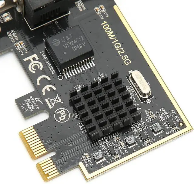 Alt view image 5 of 7 - Gigabit Network Card for RTL8125, 2.5G Network A, PCIE to Gigabit 2500Mbps Ethernet Card with RJ45 Port, Speed Wired for Desktop Computer, Half Duplex