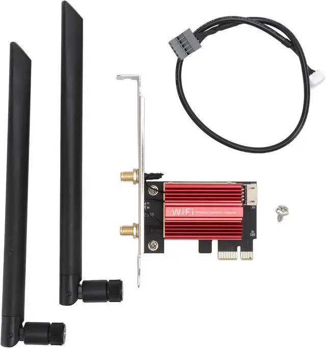 Alt view image 6 of 7 - WiFi 7 Card 2.4G 574Mbps 5G 2400Mbps 6G 5800Mbps BT 5.4 MU MIMO PCIEx1 WPA4 BE200NGW Network Card for 10 11 PC