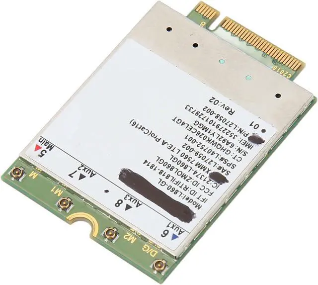Alt view image 7 of 7 - L860 GL Network Card, M.2 Card for Laptop, 1Gbps Speed Inet with FDD B1 B66 and TDD B38 B42, 4G LTE e for and, Plug and Play Inlation