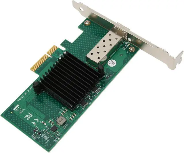 Alt view image 5 of 7 - Yunseity PCIe Network Card 10000Mbps PCI Express X4 5.0GT s SFP LC Optical Fiber Gigabit Server Adapter for Server