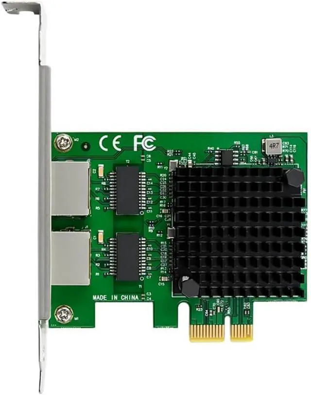 Alt view image 3 of 7 - PCI-E X1 2.5G Server Network Card Dual-Port Gigabit Network Card I225-V Ethernet Controller Dual-Port 2.5GbE RJ45 Ports