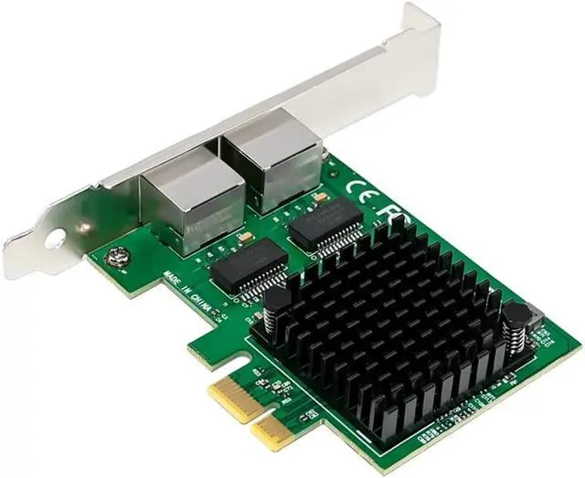 Alt view image 7 of 7 - PCI-E X1 2.5G Server Network Card Dual-Port Gigabit Network Card I225-V Ethernet Controller Dual-Port 2.5GbE RJ45 Ports