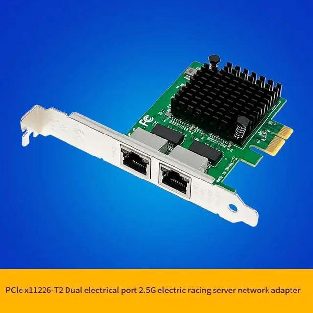 Alt view image 5 of 7 - PCI-E X1 2.5G Server Network Card Dual-Port Gigabit Network Card I225-V Ethernet Controller Dual-Port 2.5GbE RJ45 Ports