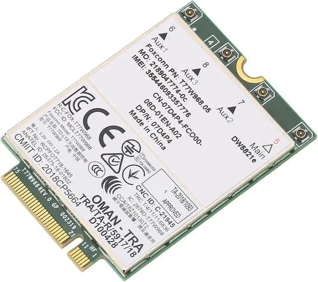 Alt view image 7 of 7 - Wireless Net Card,Wireless Module Network Card Fast Speed Support Positioning PCB Wireless Card Support 3G 4G 5G for Laptop