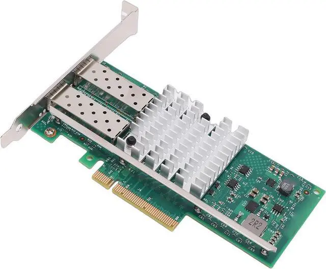 Main image of Bewinner 10GB PCIE X8 Fiber Optic Network Card, Dual SFP+ Ports, 82599 Chip, PCI Express Ethernet Adapter for Server, High Performance, Low Latency