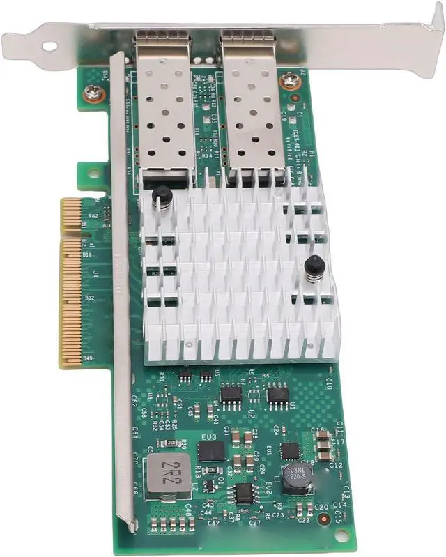 Alt view image 3 of 7 - Bewinner 10GB PCIE X8 Fiber Optic Network Card, Dual SFP+ Ports, 82599 Chip, PCI Express Ethernet Adapter for Server, High Performance, Low Latency
