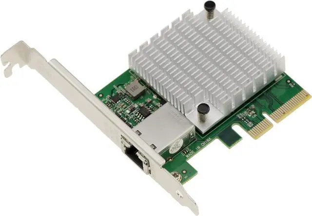 Main image of KALEA-INFORMATIQUE PCIe 4.0 10 Gigabit Ethernet 1 Port RJ45 10G Network Controller Card with AQUANTIA AQC113C-B1 Chipset Low and High Profile