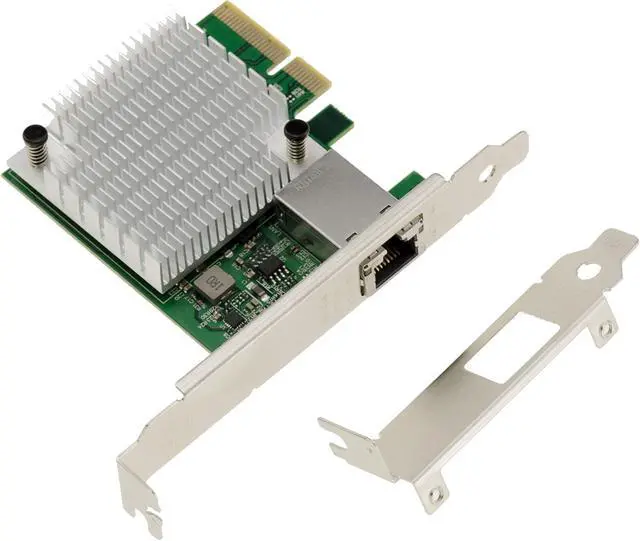 Alt view image 4 of 5 - KALEA-INFORMATIQUE PCIe 4.0 10 Gigabit Ethernet 1 Port RJ45 10G Network Controller Card with AQUANTIA AQC113C-B1 Chipset Low and High Profile