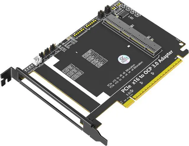 Main image of PCIe 5.0 X16 to NIC3.0 Adapter Card for Fast Speed Networking Expansion in Servers and Workstations