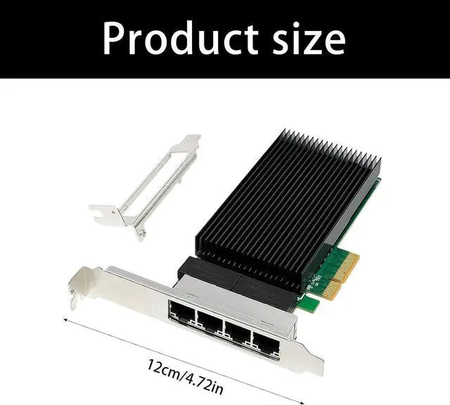 Alt view image 5 of 7 - 4 Port 2.5Ghz PCIe Networking Card with I226 Controller for Servers and Desktops Supports 2500BASE