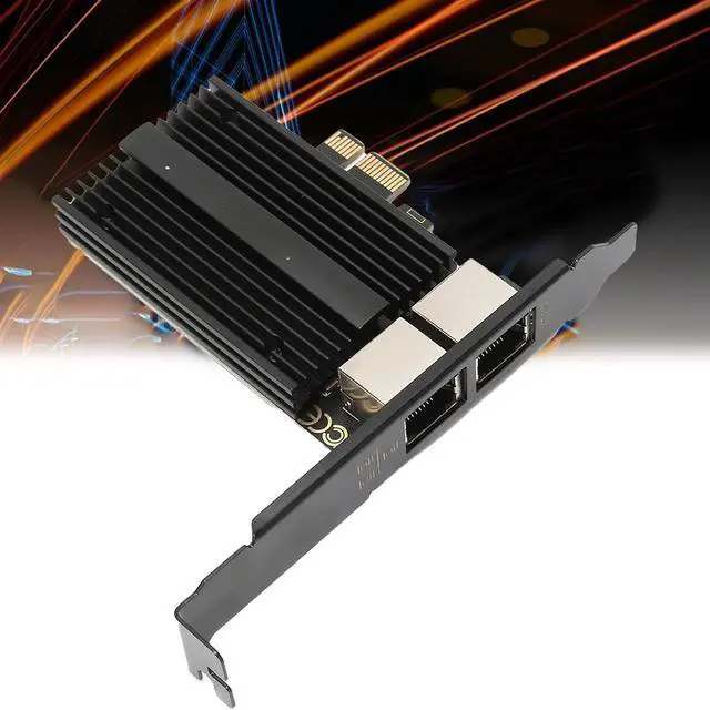 Alt view image 5 of 7 - 2.5G PCIe Network Card, I226 V Chip Dual Port Gigabit Ethernet Card with Low Profile Bracket, for Server Desktop Gaming Laptop s 7/8/10/11 OS X