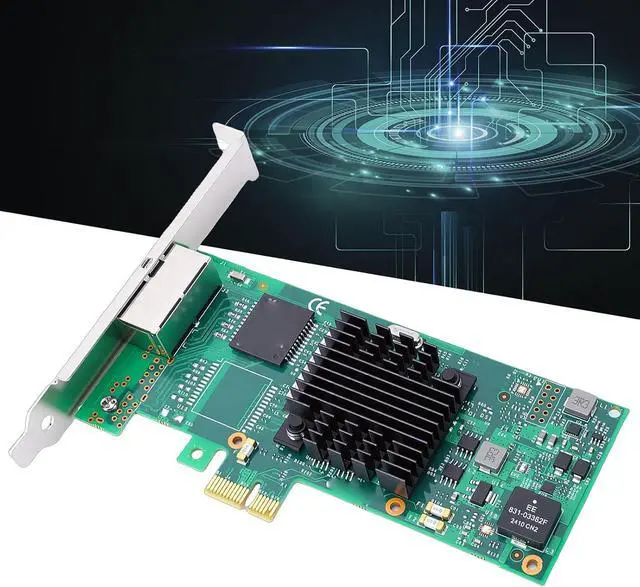 Alt view image 3 of 7 - 2 Port Gigabit Ethernet PCIe Network Card, PCI Express 2.1 x1 Adapter with Chipset, Dual RJ45 Ports for Servers Desktops and Industrial Applications