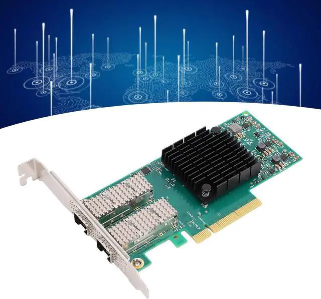 Alt view image 5 of 7 - Dual Port Server Network Card, 10Gbps 25Gbps High Speed Network Adapter with RDMA Technology and Low Latency, for Data Center GPU Computing and Virtual Overlay Networks