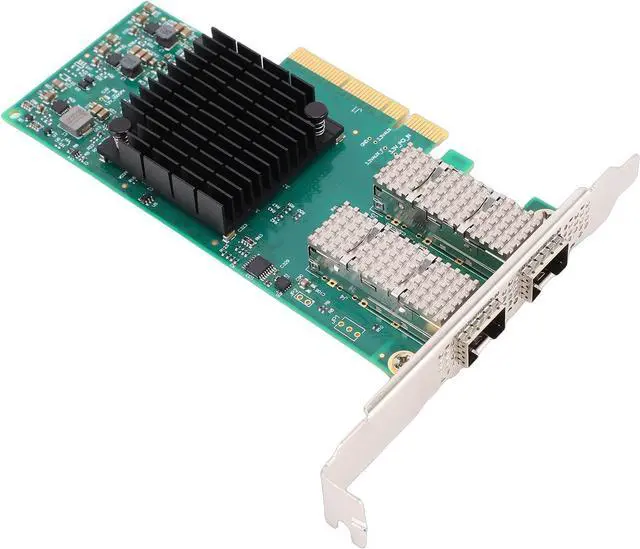 Alt view image 6 of 7 - Dual Port Server Network Card, 10Gbps 25Gbps High Speed Network Adapter with RDMA Technology and Low Latency, for Data Center GPU Computing and Virtual Overlay Networks
