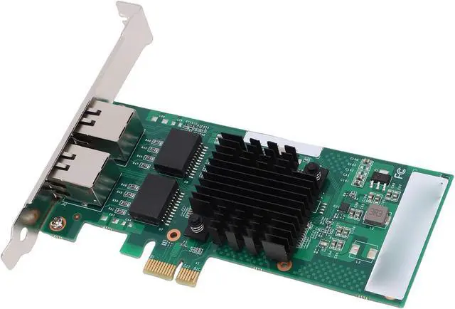 Alt view image 6 of 7 - Zunate Ethernet PCI Express Network Card Dual RJ45 Ports 82571 Controller PCIe Gigabit Adapter for Linux VMware, Low Profile Full Height Brackets, 10/100/1000Mbps