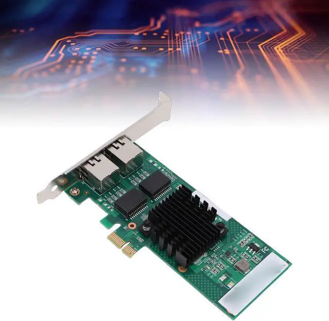 Alt view image 5 of 7 - Zyyini Dual Port Gigabit PCIe Network Card, 1Gbps Ethernet Adapter with 82571 Controller, 2 RJ45 Ports 10 100 1000Mbps, for Wins, Linux, VMware