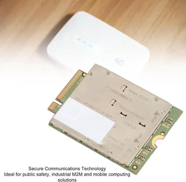 Alt view image 3 of 7 - Cryfokt 4G Module for Wireless, 600Mbps Download 150Mbps Upload LTE Cat12 Module with NGFF M.2 Interface, for Laptop Worldwide Communication
