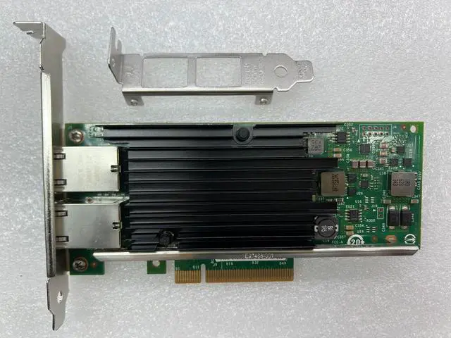 Alt view image 2 of 4 - X540-T2 10GbE Dual RJ45 Port PCIe 2.1 x8 Network Card for Server and NAS, 10G Ethernet Adapter, Pulled and Tested