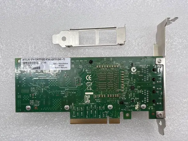 Alt view image 3 of 4 - X540-T2 10GbE Dual RJ45 Port PCIe 2.1 x8 Network Card for Server and NAS, 10G Ethernet Adapter, Pulled and Tested