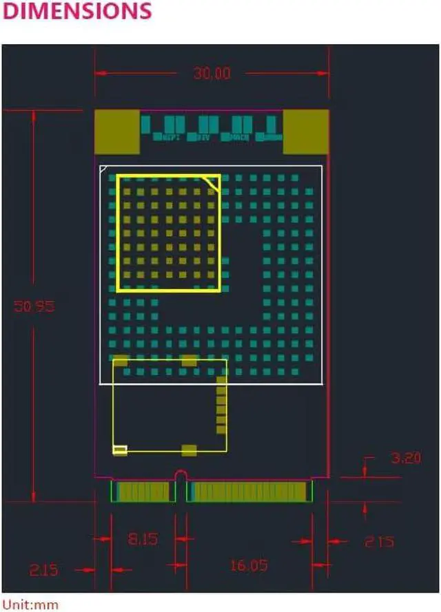 Alt view image 3 of 3 - RYT94AP 4G CAT 4 LTE/GNSS Mini PCIe Card (Suitable for Asia Area, LTE FDD Band: 1,3,5,8,9,18,19,26,28)
