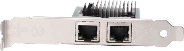 Alt view image 7 of 7 - 1GB Network Card, PCI Express 2.0 X1 Dual Port RJ45 Gigabit Ethernet Adapter with Gold Plated Connectors, for Controller Support 82576