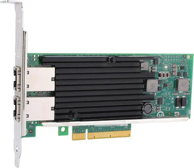 Alt view image 7 of 7 - Zunate 10Gb Dual RJ45 Port PCIe Network Card with X540-T2 Controller, PCIe 3.0 X8 Ethernet Server Adapter,RJ45 Port Network Card for Server, VMware, Data Center