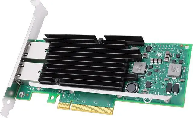 Alt view image 7 of 7 - Naroote 10Gb Dual RJ45 Port Network Card with X540-T2 Controller Support Upgraded Controller Stable and Reliable Operation for Servers PCIe Ethernet PCI E Ethernet LAN Adapter